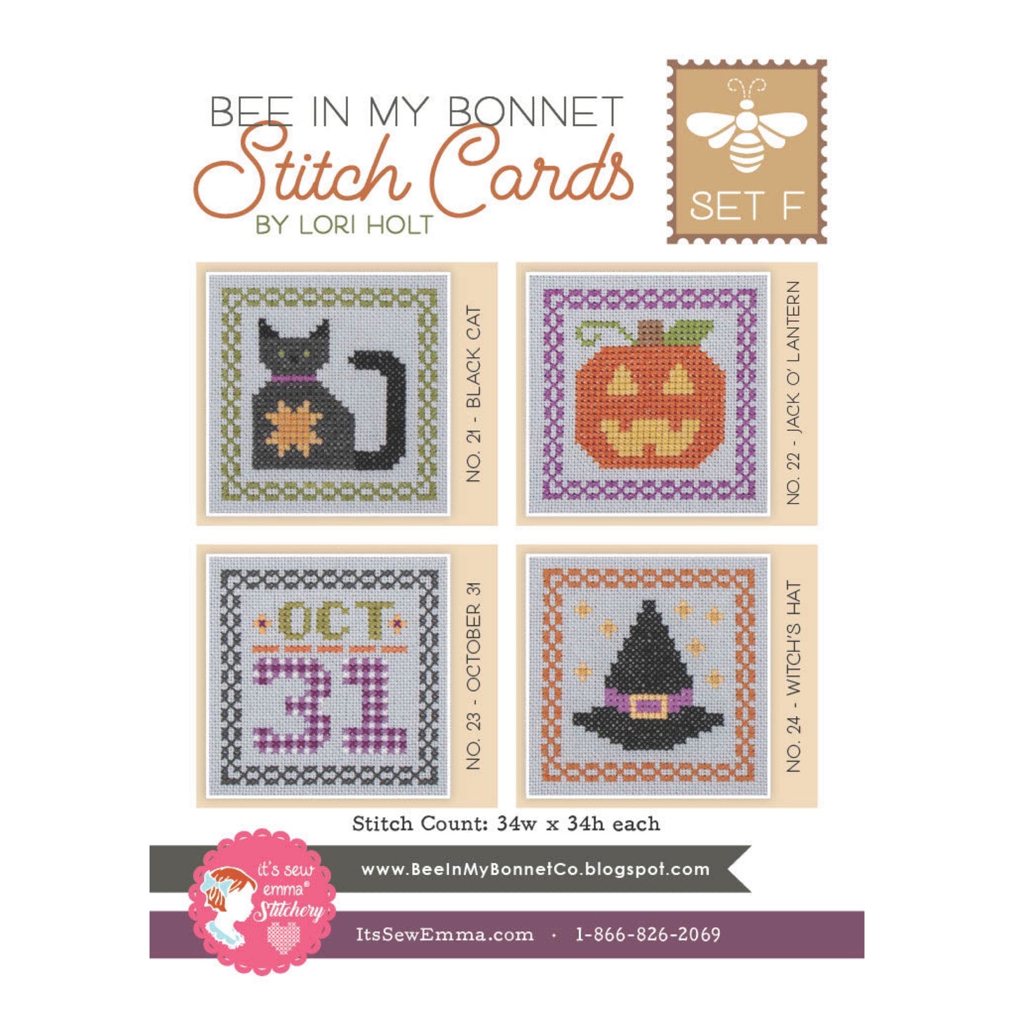 Lori Holt Stitch Cards Set F