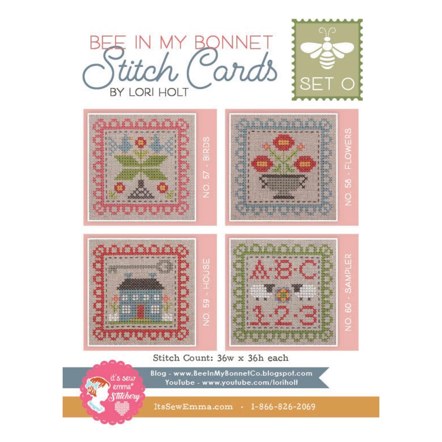 Lori Holt Stitch Cards Set O