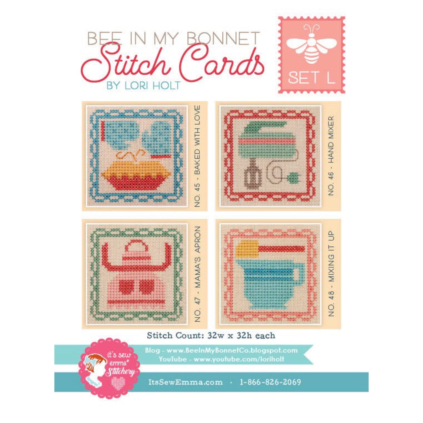 Lori Holt Stitch Cards Set L