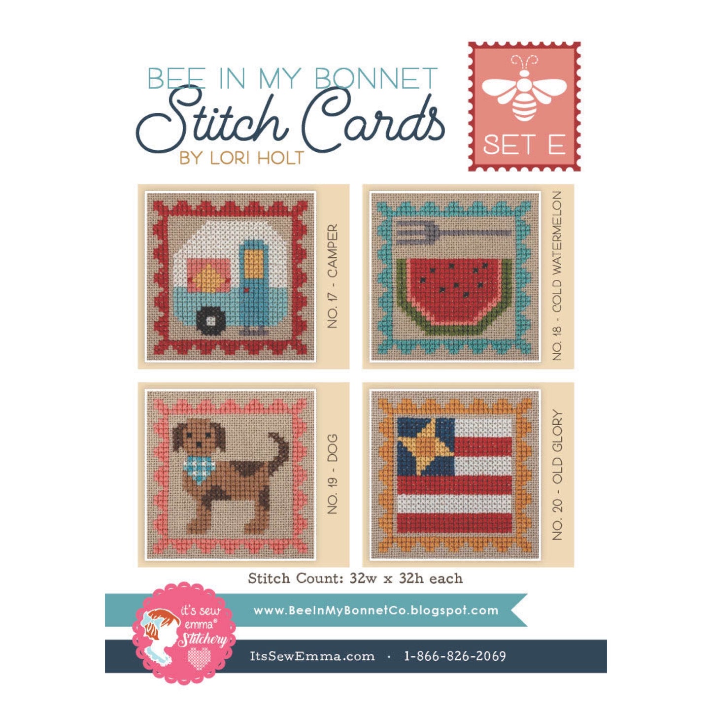 Lori Holt Stitch Cards Set E