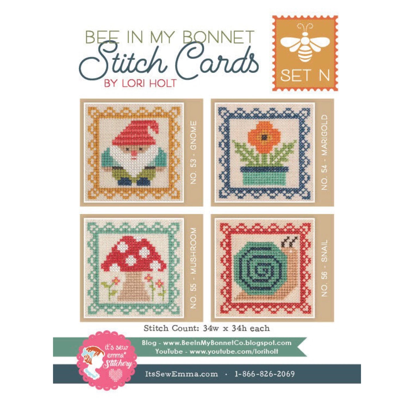 Lori Holt Stitch Cards Set N