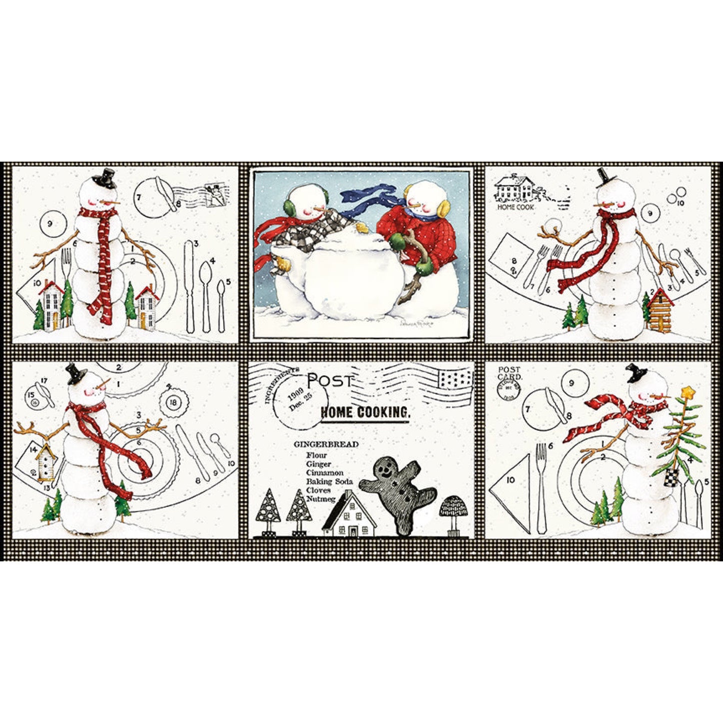 Snow Sweet Placemat Panel