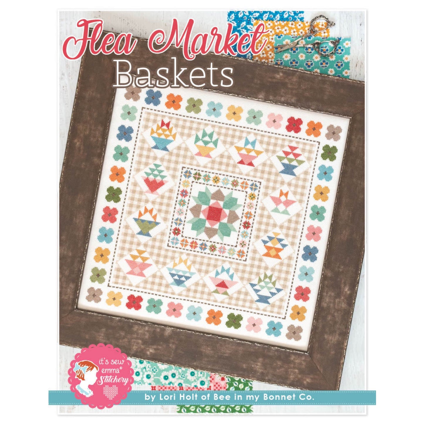 Flea Market Baskets Cross Stitch Pattern