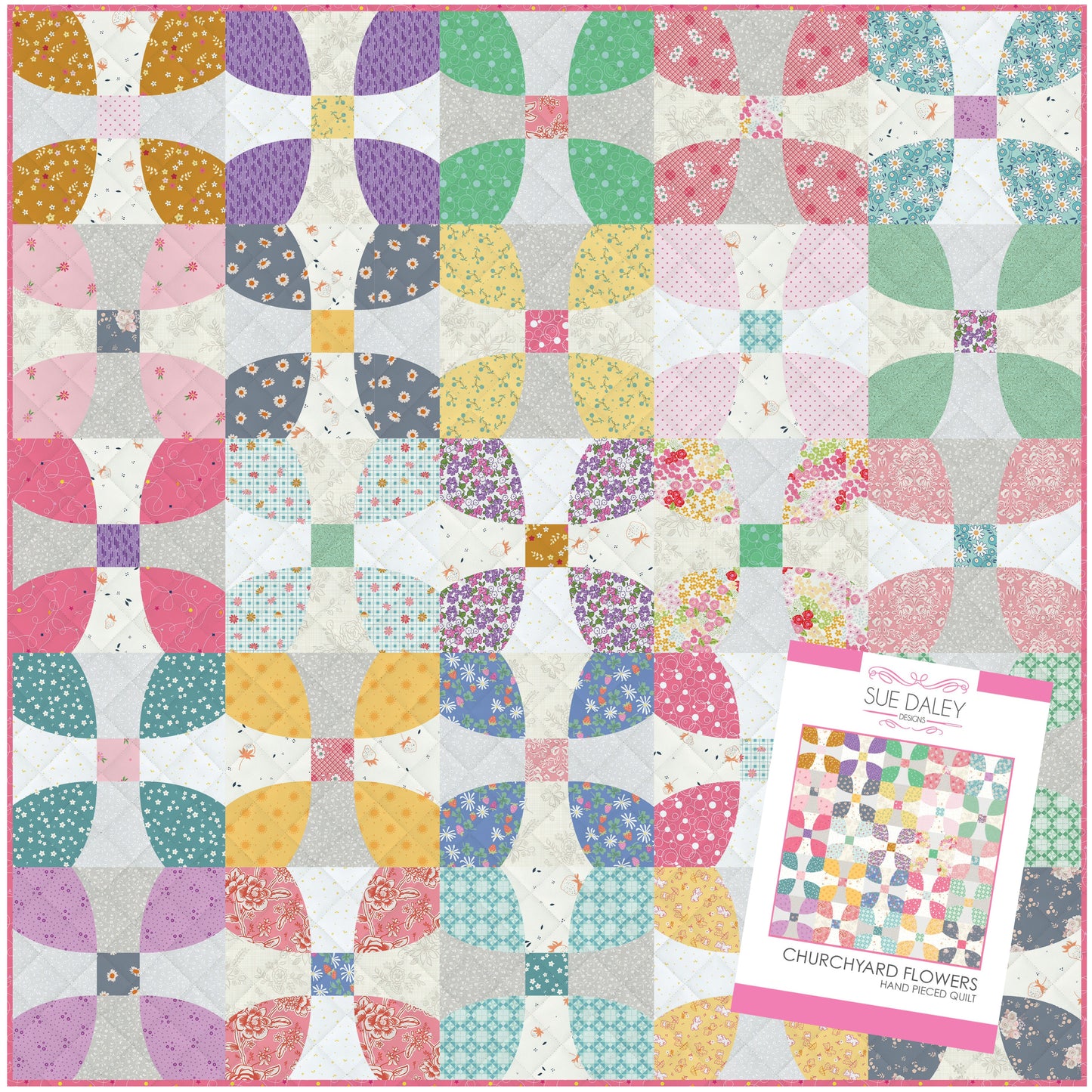 Churchyard Flowers Ready-to-Sew Quilt Kit