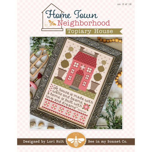 Topiary House Cross Stitch Pattern