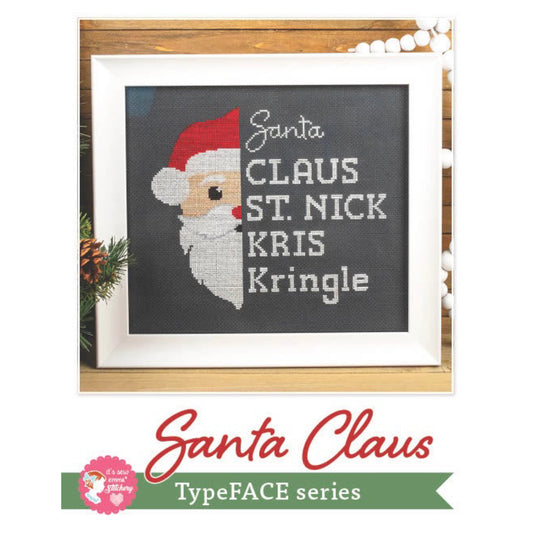 TypeFACE Santa Claus Cross Stitch Pattern