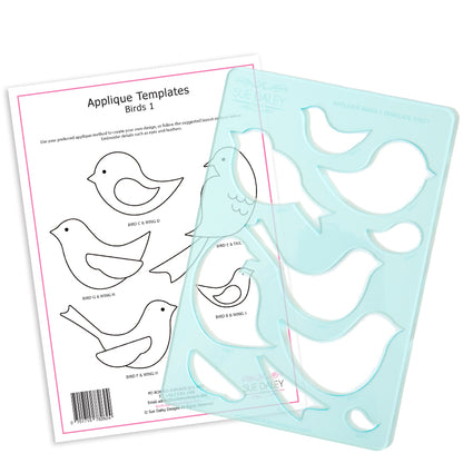 Applique Birds Template Sheet