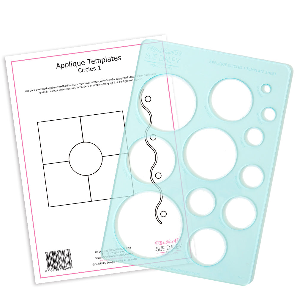 Applique Circles Template Sheet