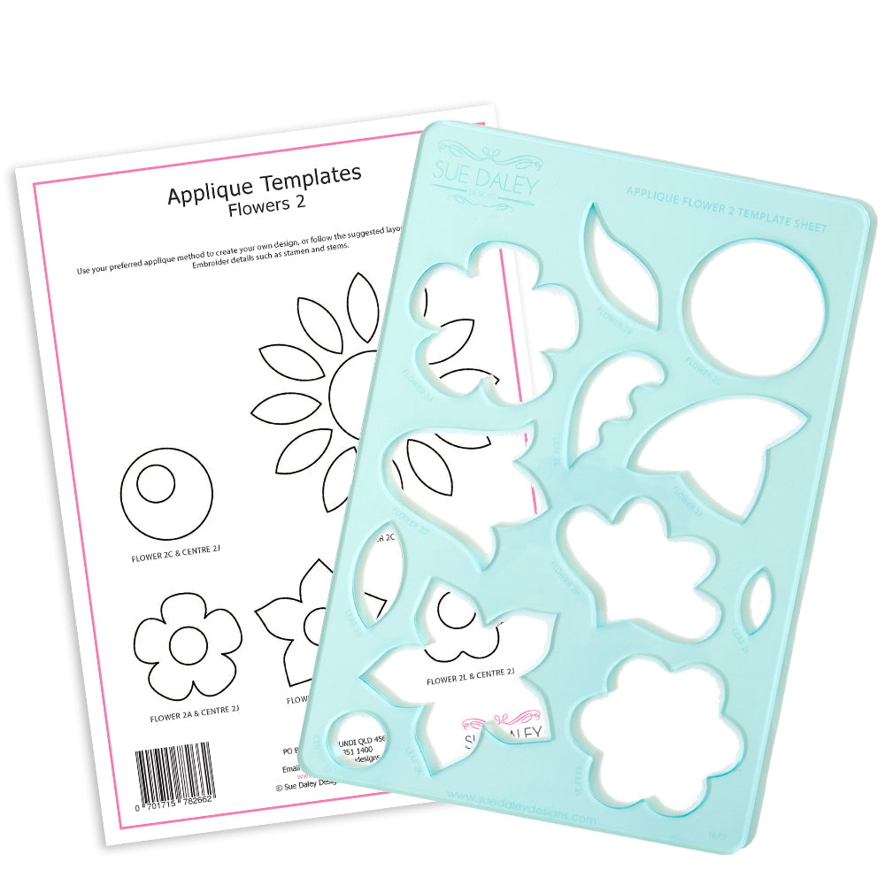 Applique Flower 2 Template Sheet