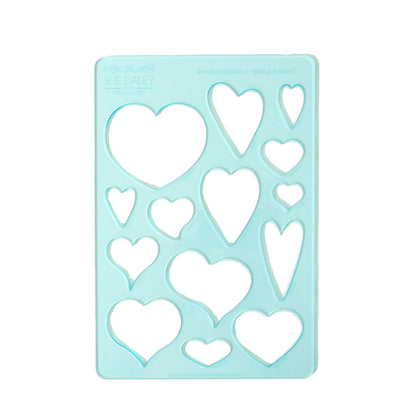 Applique Hearts Template Sheet