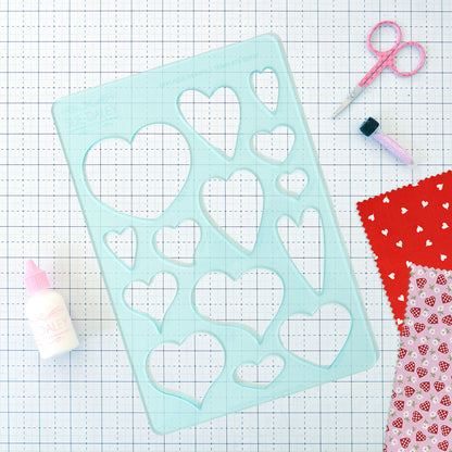 Applique Hearts Template Sheet