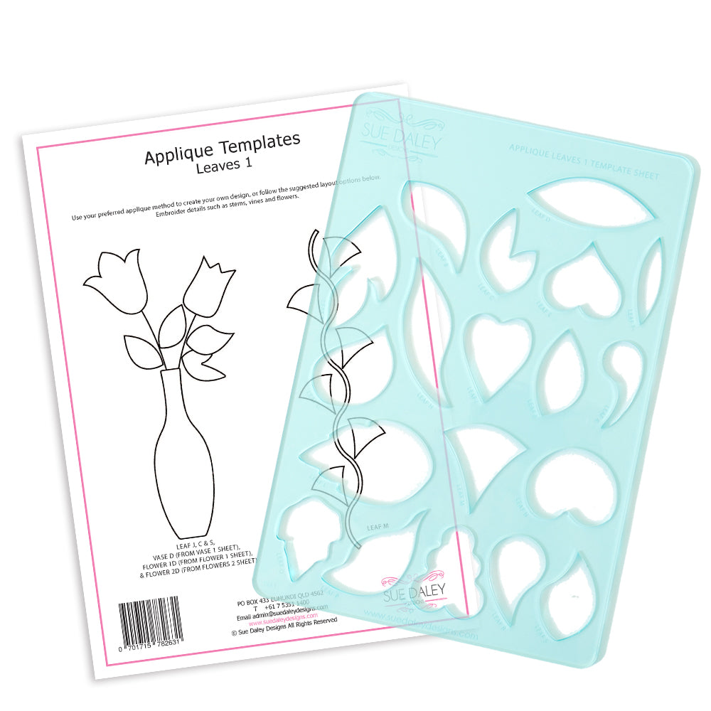 Applique Leaves Template Sheet