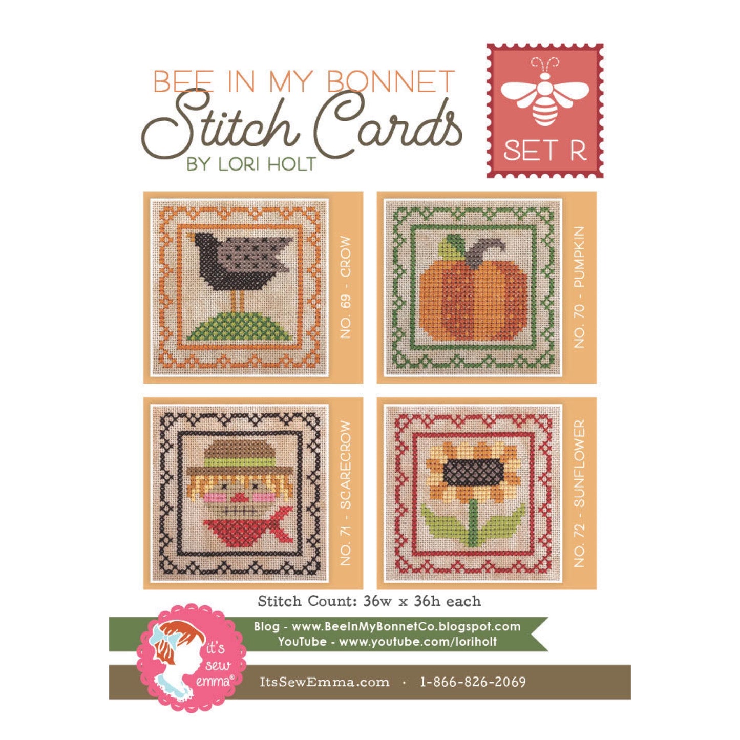 Lori Holt Stitch Cards Set R