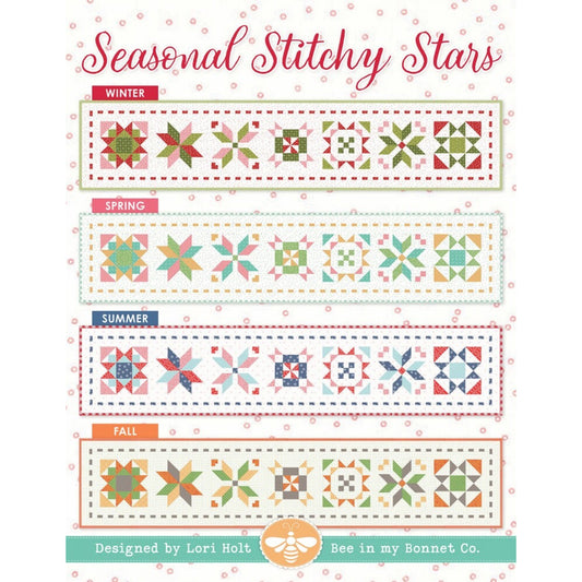 Seasonal Stitchy Stars Runner Pattern