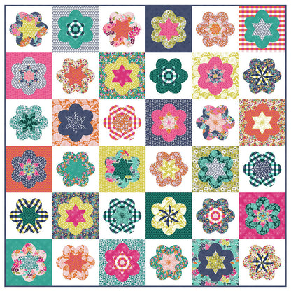 Blumen-Quiltmuster