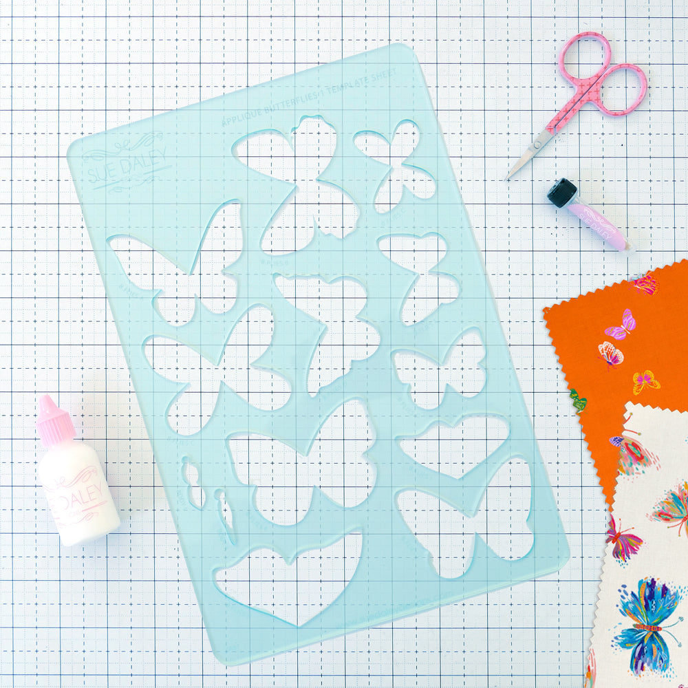 Applique Butterflies Template Sheet