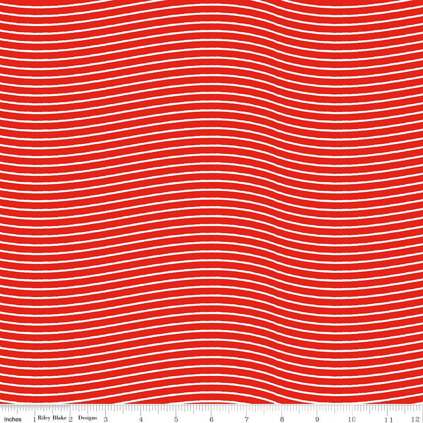 Nicholas Postal Stripes Red