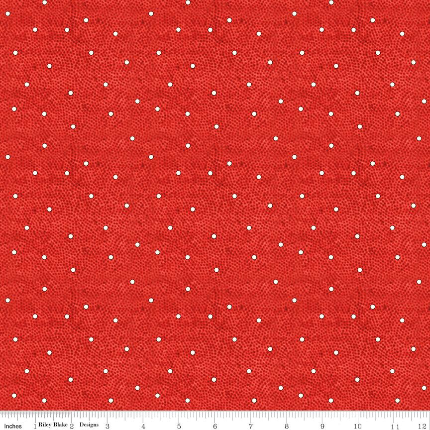 Nicholas Snow Dot Texture Red