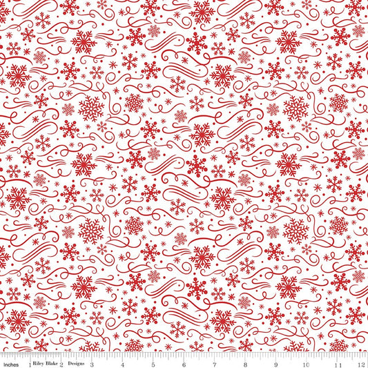 The Magic of Christmas Snowflakes White