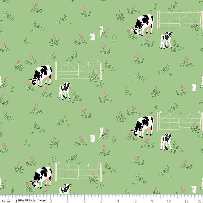 Tulip Cottage Cows & Bunnies Grass