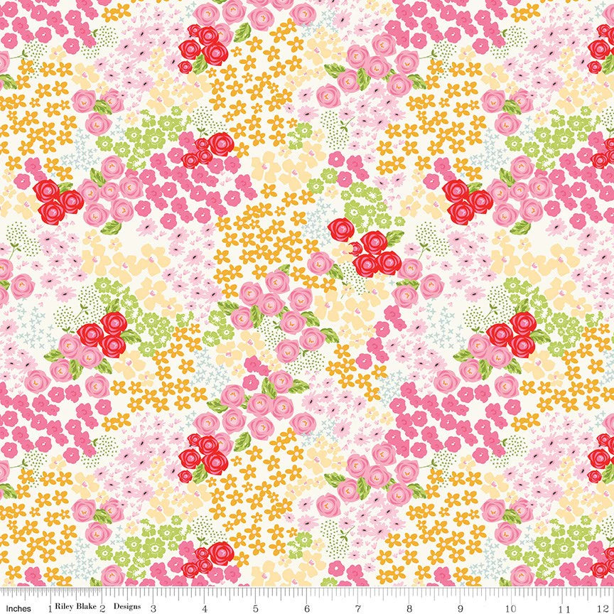 Picnic Florals Flower Garden Cream