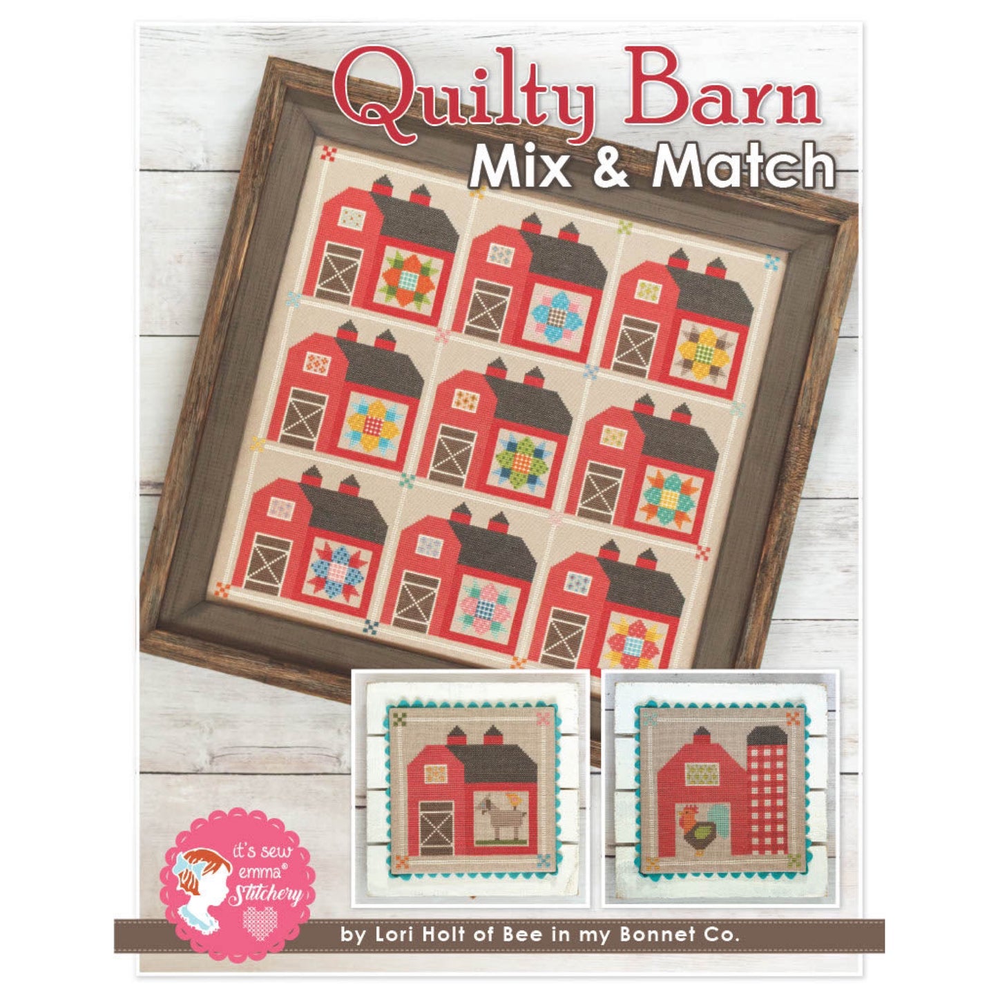 Quilty Barn Cross Stitch Pattern