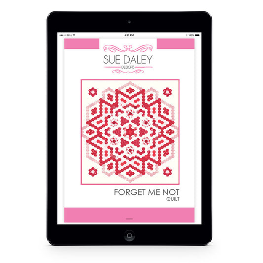 Forget Me Not Quilt PDF Pattern