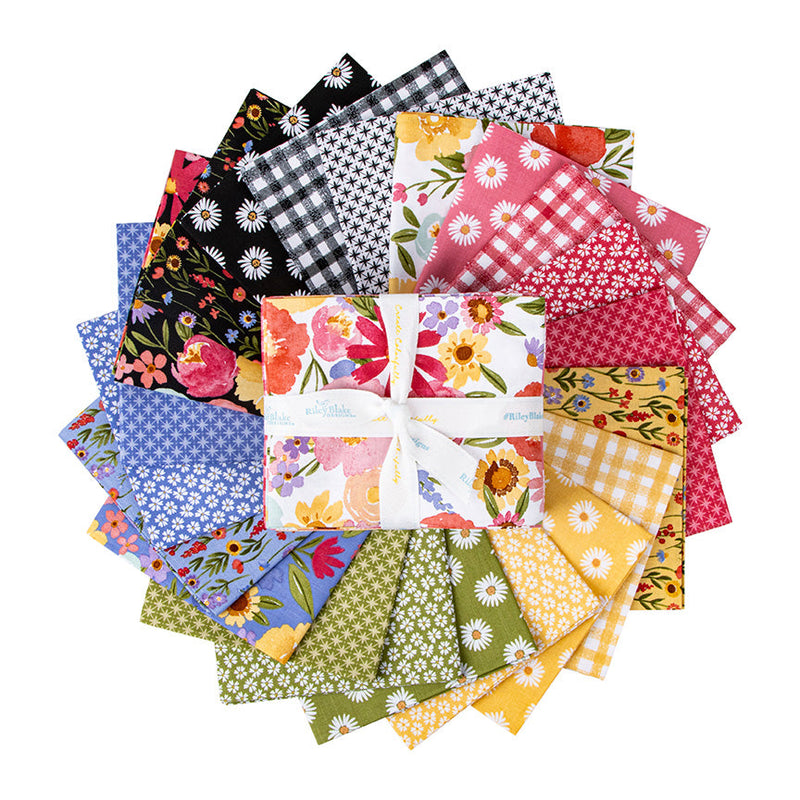 Flora No. 6 FQ Bundle – Patchwork with Busyfingers