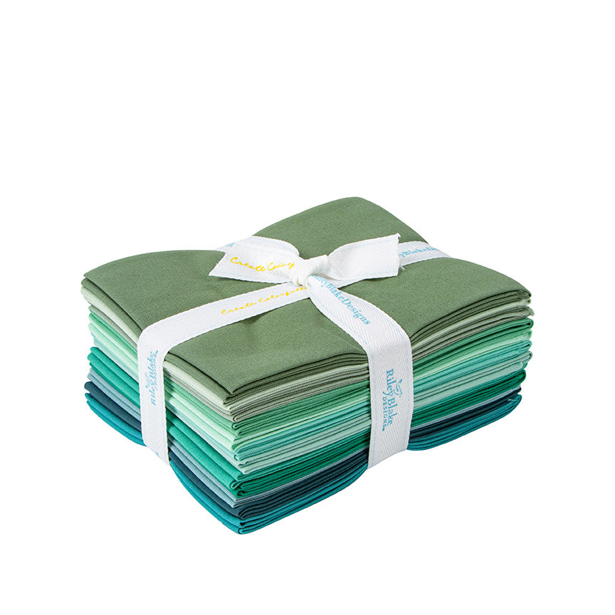 Confetti Solids Mint FQ Bundle