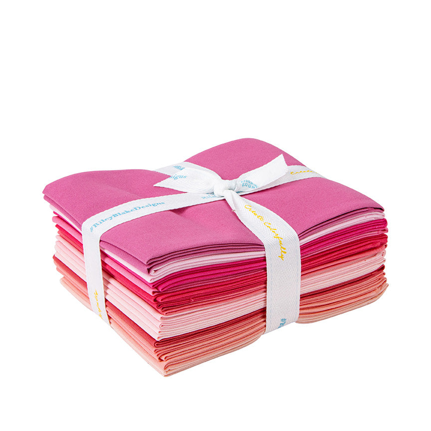 Confetti Solids Pink FQ Bundle