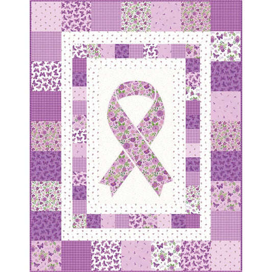 Hope Ribbon Panel Quilt Kit