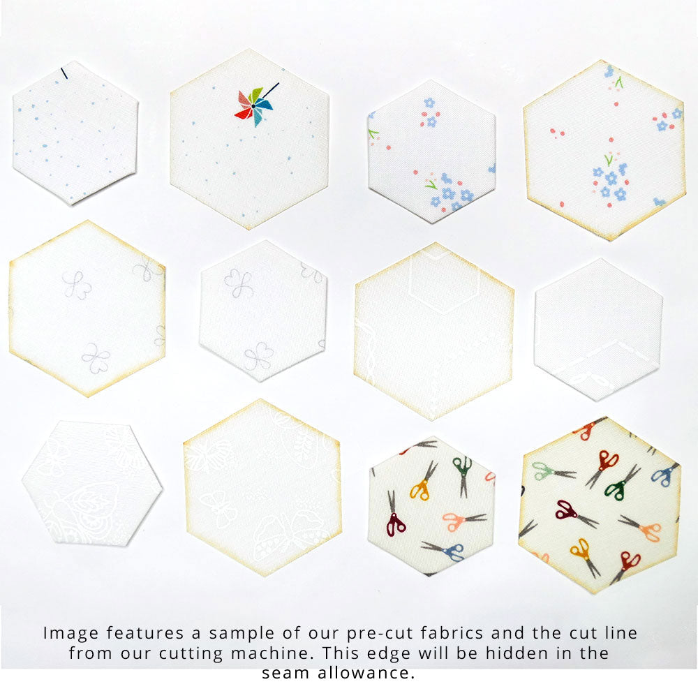 Ready-to-Sew 1" Fabric Hexagons - In the Afterglow