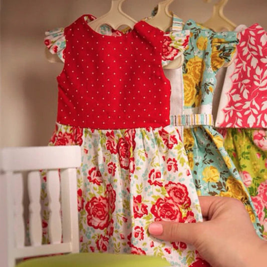 Primrose Garden Doll Dress Panel