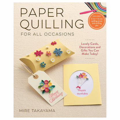 Zakka-Papier-Quilling-Buch mit Papier und Werkzeug