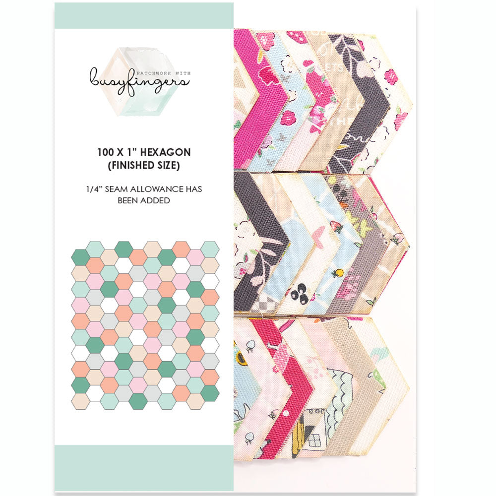 Ready-to-Sew 1" Fabric Hexagons