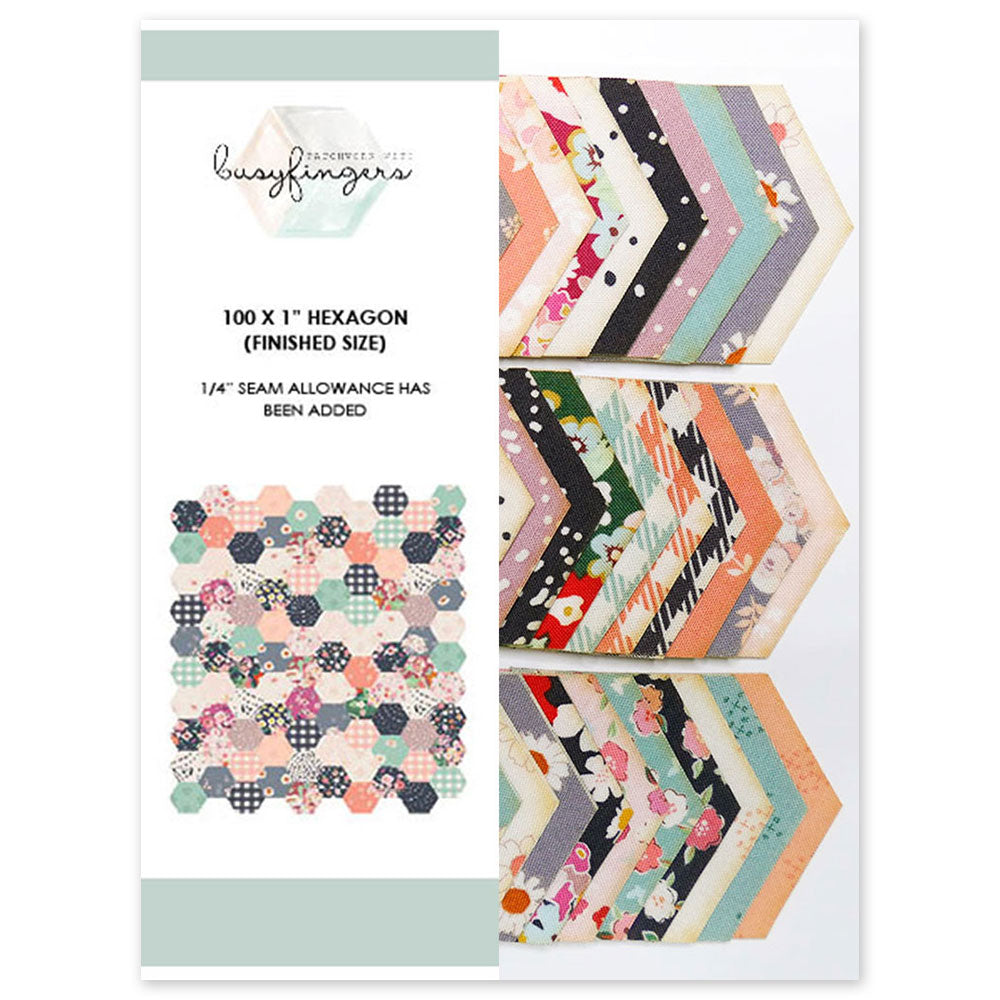 Ready-to-Sew 1" Fabric Hexagons - In the Afterglow