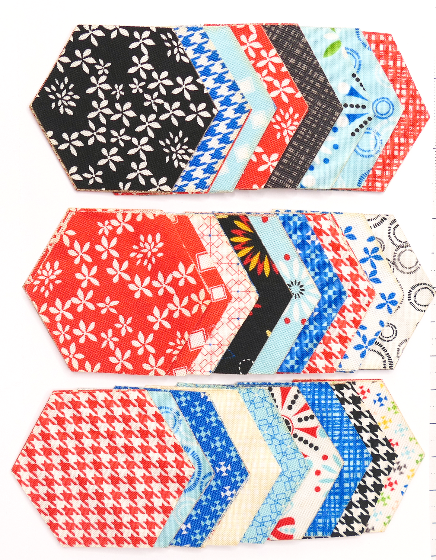 Ready-to-Sew 1" Fabric Hexagons