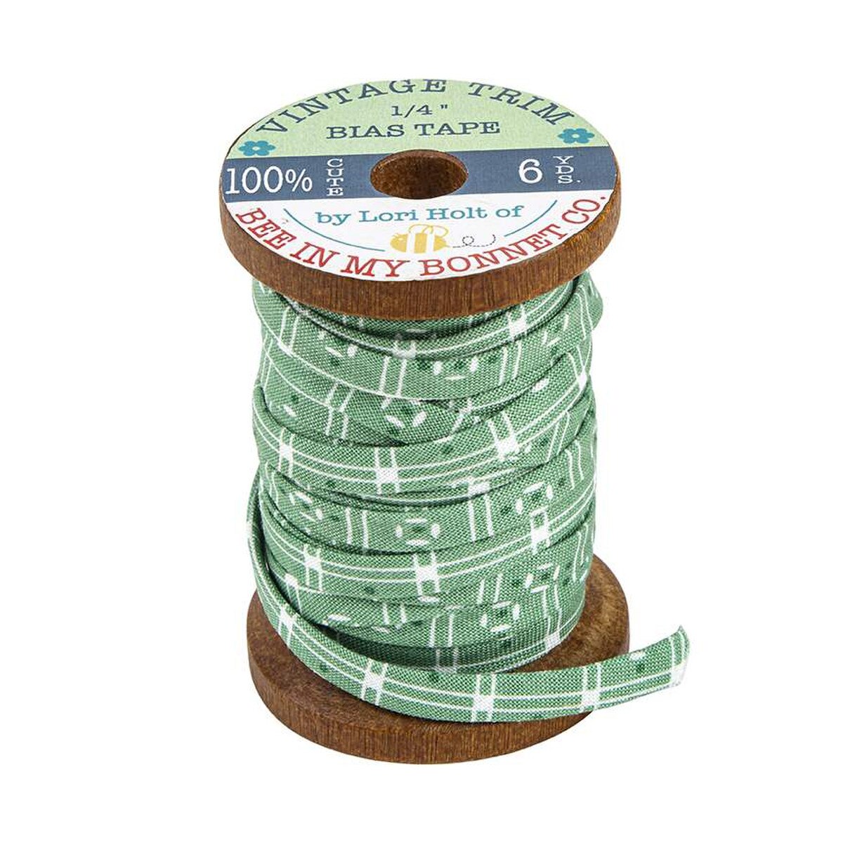 Lori Holt 1/4" Bias Tape Alpine Linoleum