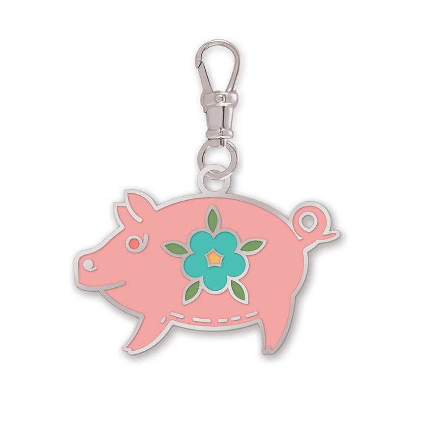 Mercantile Enamel Happy Charm Piggy