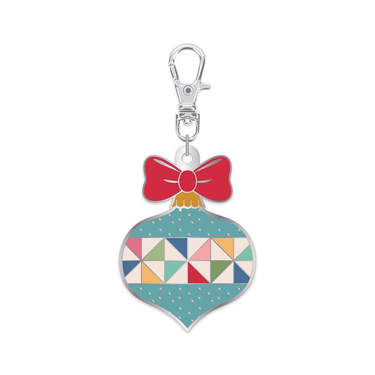 Home Town Holiday Enamel Happy Charm Ornament