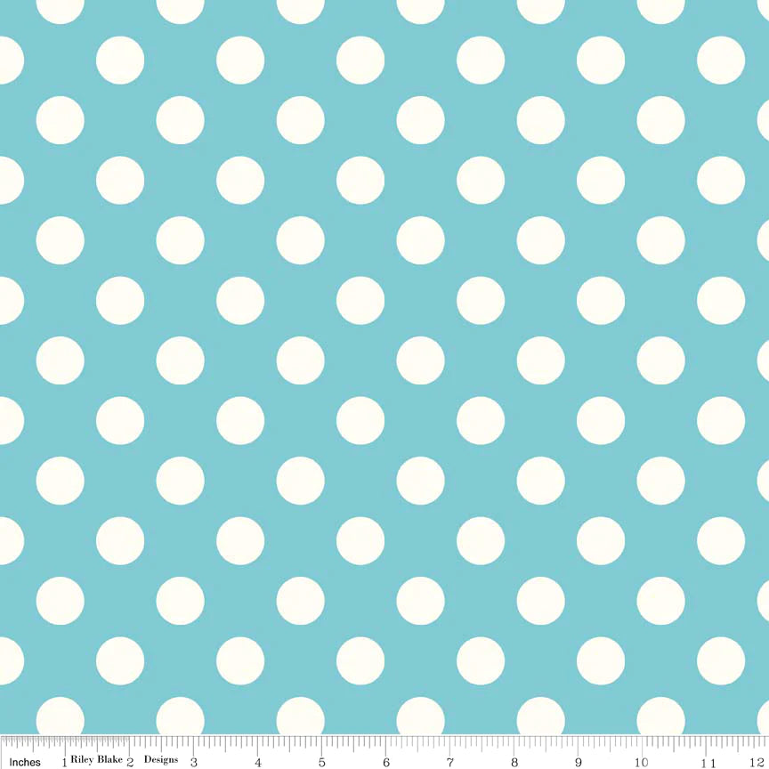 Le Creme Medium Dots Aqua