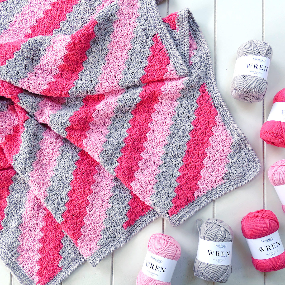 Corner to Corner Crochet Blanket Kit