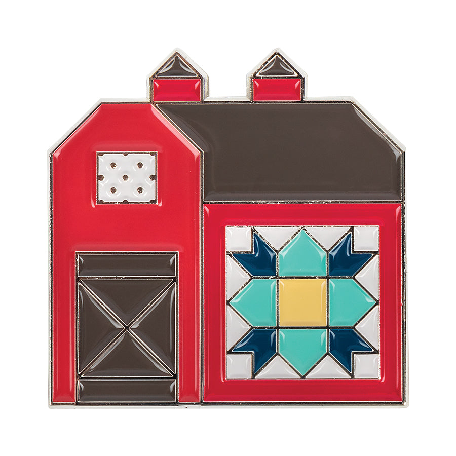 Quilty Barn Enamel Needle Minder