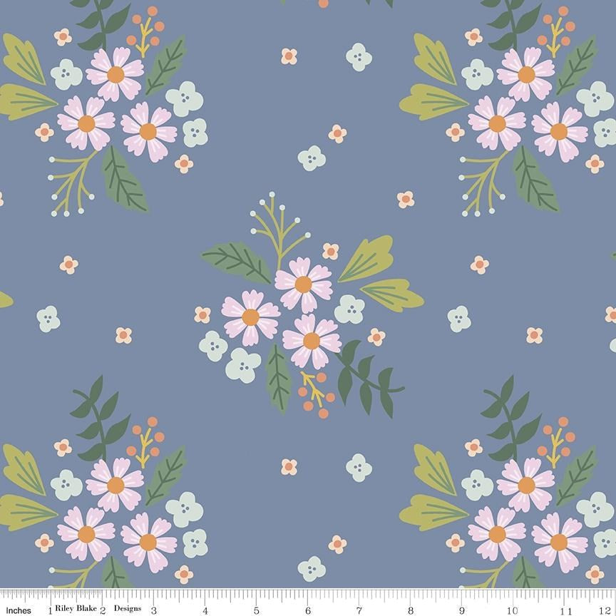 Community Floral Blue