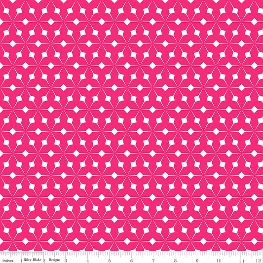 Colour Wall Geo Hot Pink