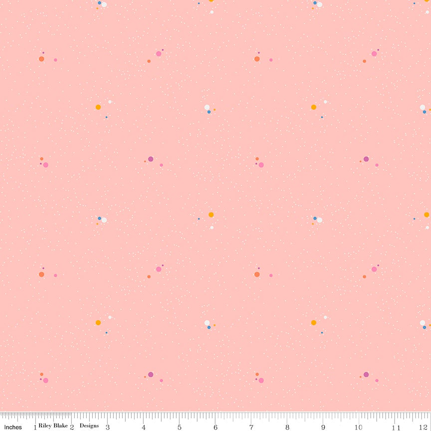 Colour Wall Dots Blush