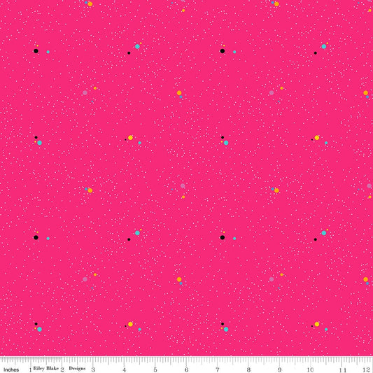 Colour Wall Dots Hot Pink