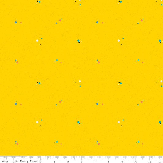 Colour Wall Dots Yellow