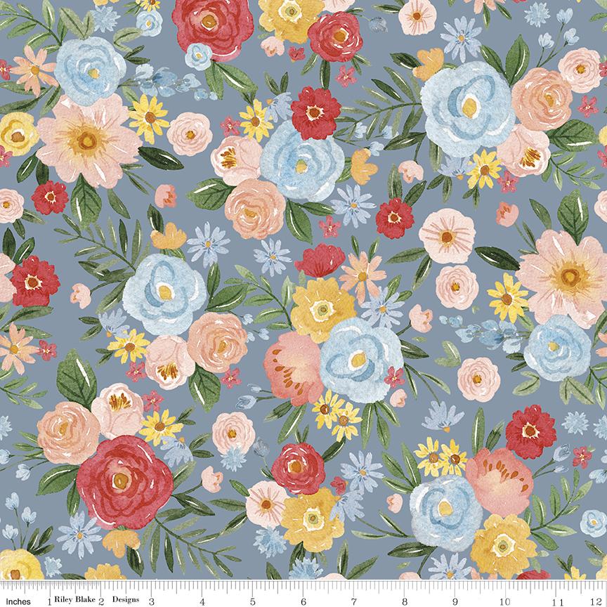 Flower Garden Main Blue