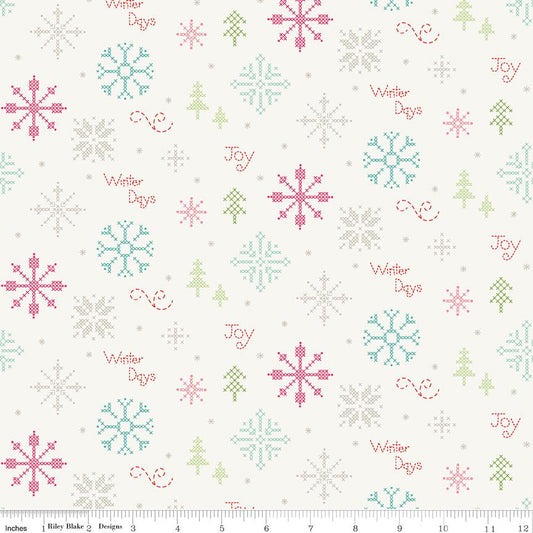 Winter Wonder Cross Stitch Cream